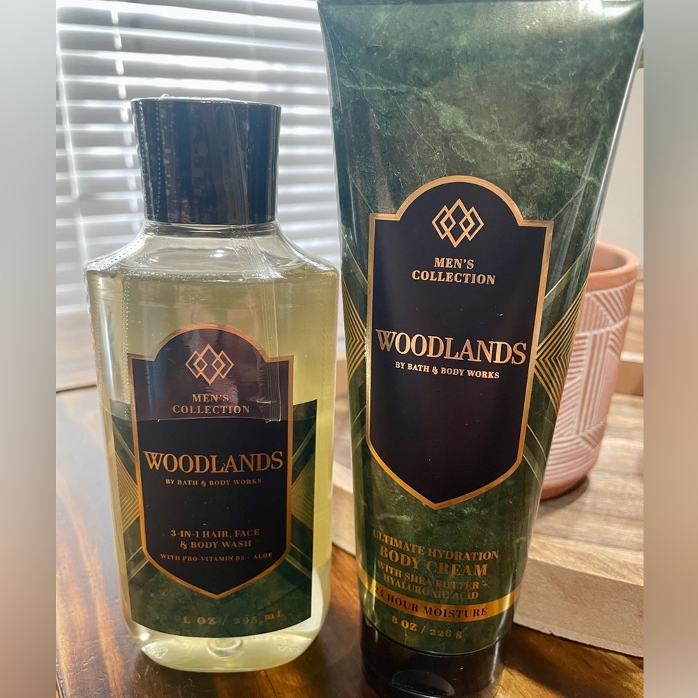 Bath & Body Works Men’s Collection WOODLANDS Hydration & Body Set